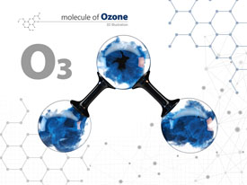 Ozone O3 Molecule