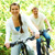 Man and Woman Biking