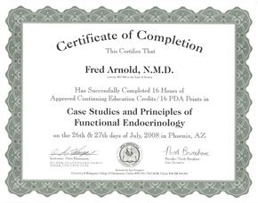 Functional Endocrinology Certificate
