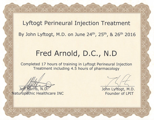 Periural Injections Certificate